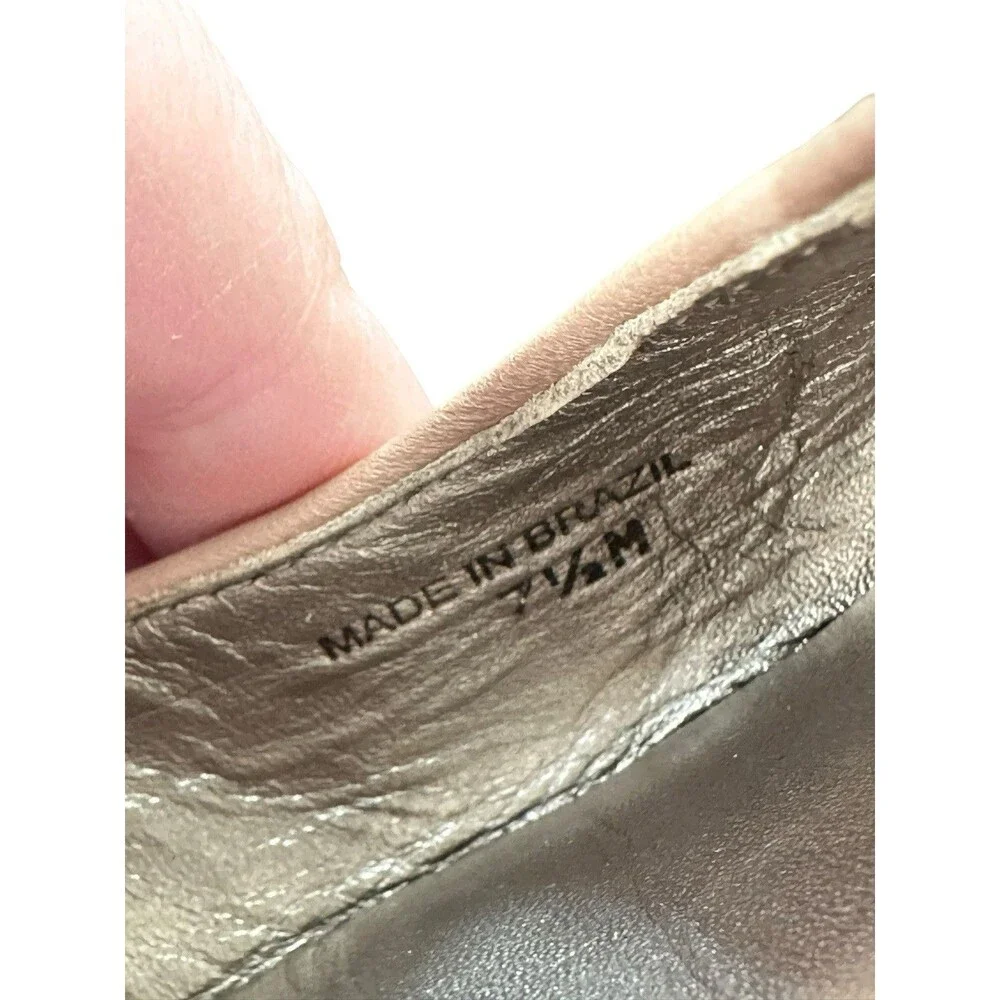 Diane von Furstenberg DVF Camel Calf Hair Ballet Flats Tan Sz 7.5 M Brazil